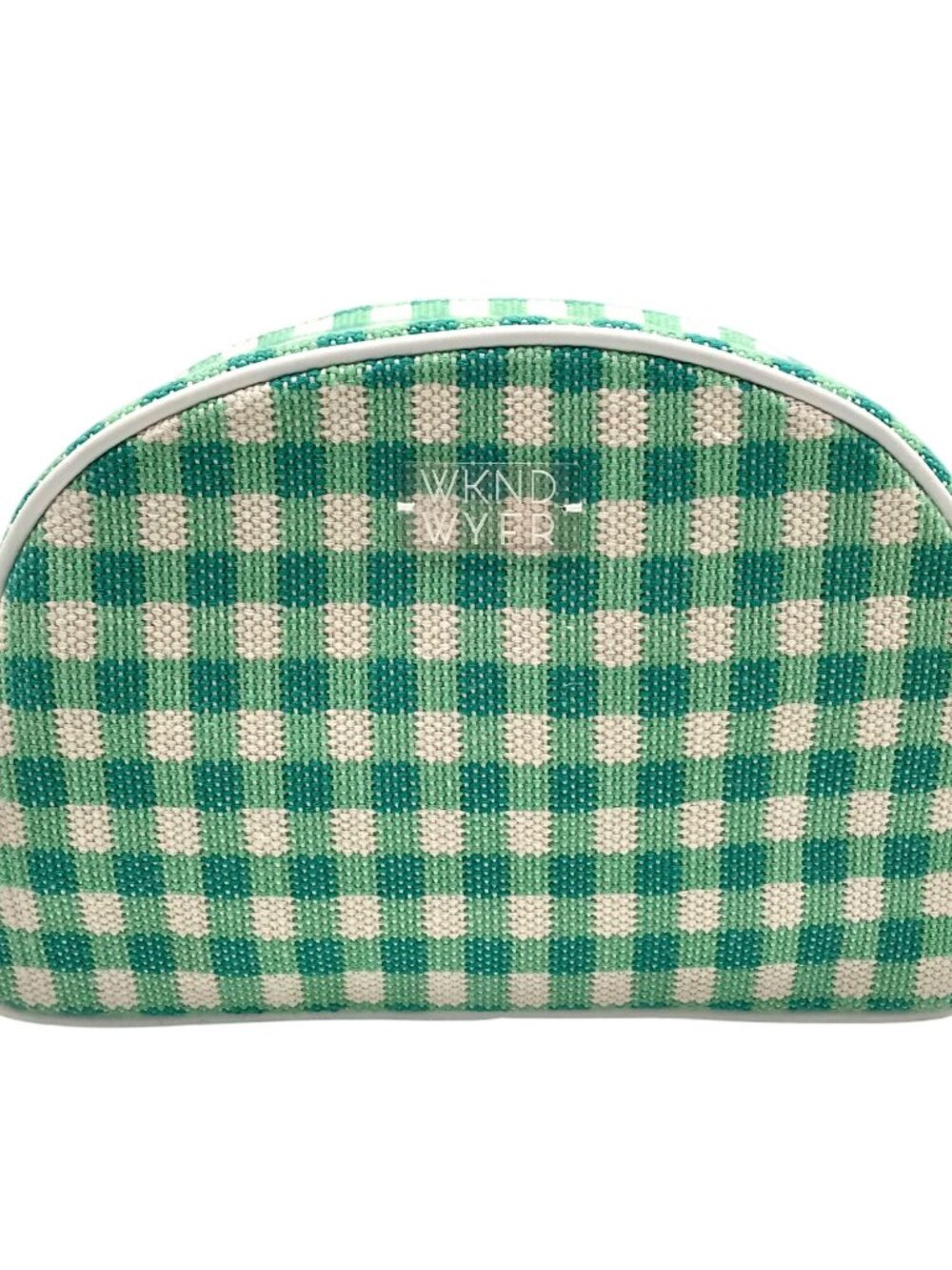WKND WYFR Green Gingham Fabric August Crossbody Bag
